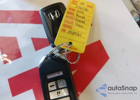 2022 Honda Accord Sport 2.0T z USA, uszkodzony, nr VIN 1HGCV2F39NA010461